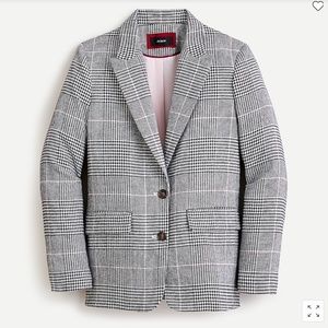 Boyfriend Blazer in Plaid Italian Wool